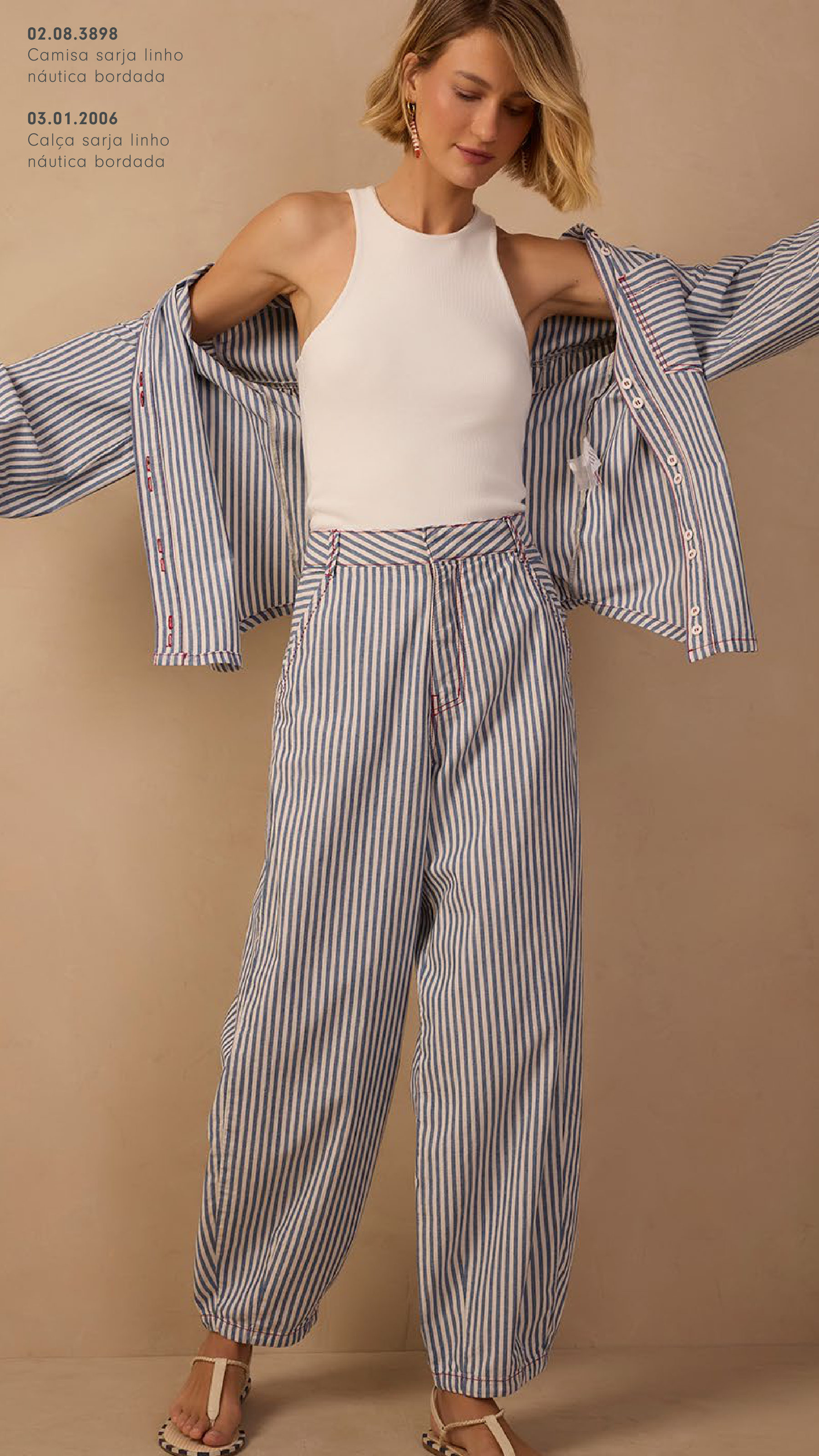 Camisa Sarja Linho